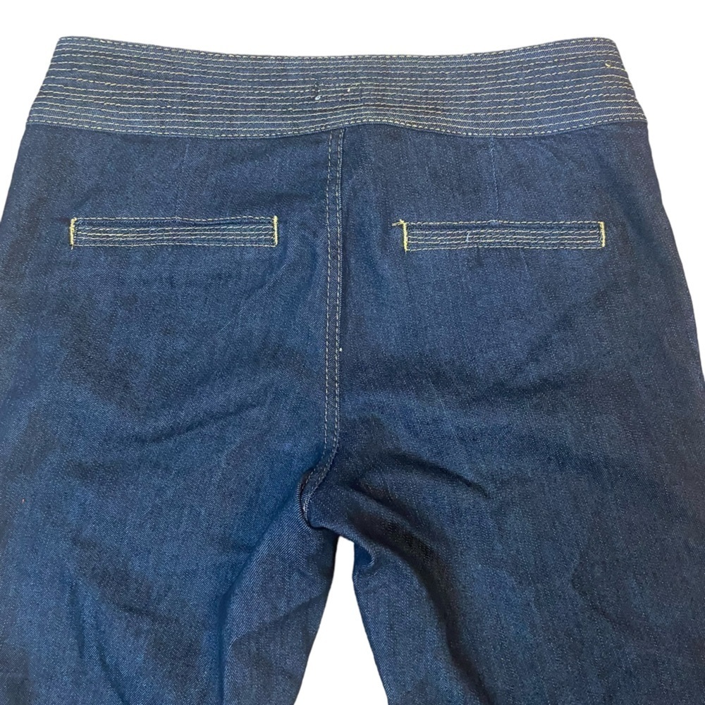 Cache Wide Leg Bell Button Low Rise Denim Jean Size 2 - Picture 6 of 16